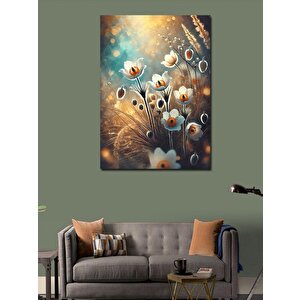 Kanvas Tablo Buğday Ve Çiçekler 100x140 cm