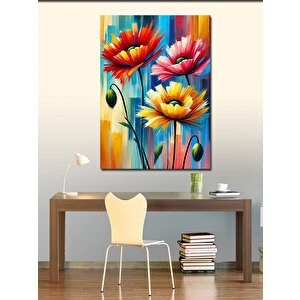 Kanvas Tablo Renkli Çiçekler Ve Doğa 100x140 cm