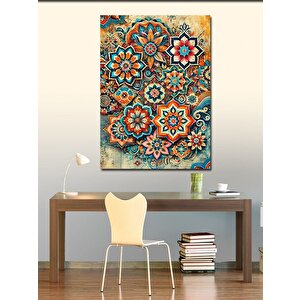 Kanvas Tablo Renkli Mozaik Desen 100x140 cm