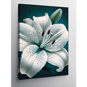 Kanvas Tablo Beyaz Zambaklar Ve Saflık 100x140 cm