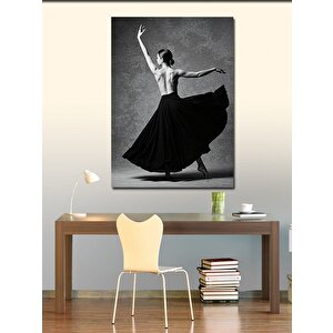 Kanvas Tablo Zarif Siyah Balerin 70x100 cm