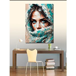 Kanvas Tablo Mozaik Yüz Ve Renkler 100x140 cm