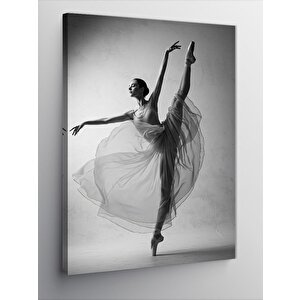 Kanvas Tablo Zarif Siyah Beyaz Balerin 70x100 cm