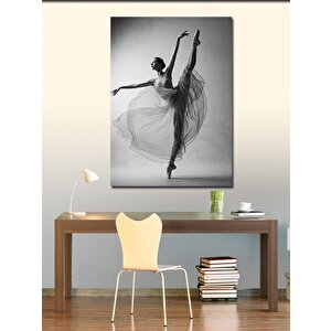 Kanvas Tablo Zarif Siyah Beyaz Balerin 70x100 cm