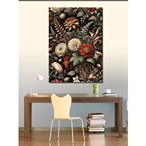 Kanvas Tablo Çiçek Motifli Arka Plan 50x70 cm