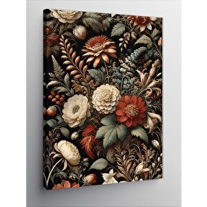 Kanvas Tablo Çiçek Motifli Arka Plan 70x100 cm