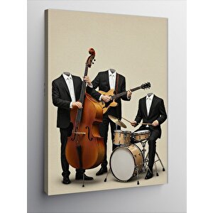 Kanvas Tablo Caz Grubu Ve Enstrümanlar 50x70 cm
