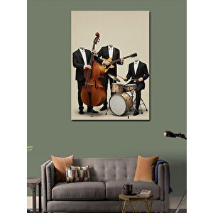 Kanvas Tablo Caz Grubu Ve Enstrümanlar 50x70 cm