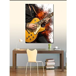 Kanvas Tablo Elektro Gitar Ve Müzik 100x140 cm