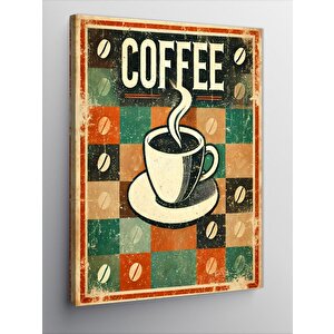 Kanvas Tablo "coffee" Ve Retro Kahve Posteri 100x140 cm
