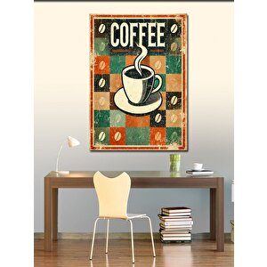 Kanvas Tablo "coffee" Ve Retro Kahve Posteri 100x140 cm