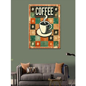 Kanvas Tablo "coffee" Ve Retro Kahve Posteri 100x140 cm