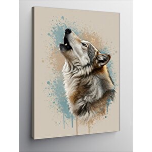 Kanvas Tablo Uluyan Kurt Portresi 100x140 cm