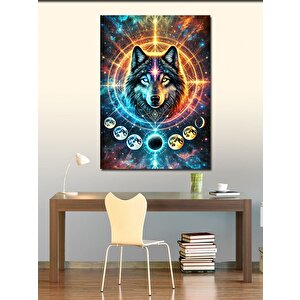 Kanvas Tablo Kurt Ve Yıldız Haritası 50x70 cm