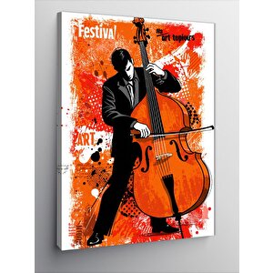 Kanvas Tablo Çello Ve Müzik Festivali 50x70 cm