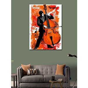 Kanvas Tablo Çello Ve Müzik Festivali 50x70 cm