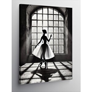 Kanvas Tablo Penceredeki Balerin 70x100 cm