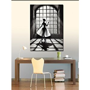 Kanvas Tablo Penceredeki Balerin 70x100 cm