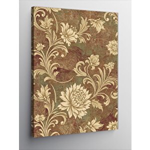 Kanvas Tablo Bej Desenli Antika Arka Plan 50x70 cm