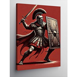 Kanvas Tablo Roma Askeri Ve Kalkan 100x140 cm