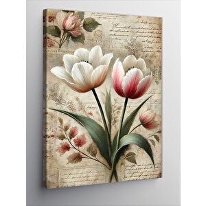 Kanvas Tablo Lale Çiçekleri Ve Bahar Esintisi 50x70 cm