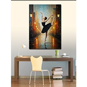 Kanvas Tablo Sokakta Dans Eden Balerin 50x70 cm