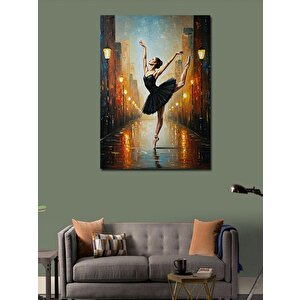 Kanvas Tablo Sokakta Dans Eden Balerin 50x70 cm
