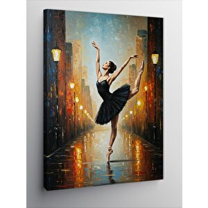 Kanvas Tablo Sokakta Dans Eden Balerin 70x100 cm