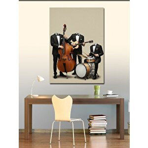 Kanvas Tablo Görünmez Caz Üçlüsü Ve Performansı 100x140 cm