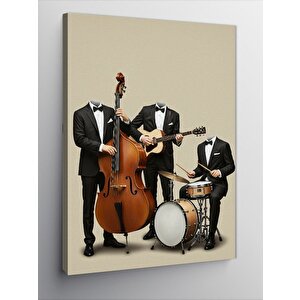 Kanvas Tablo Görünmez Caz Üçlüsü Ve Performansı 50x70 cm