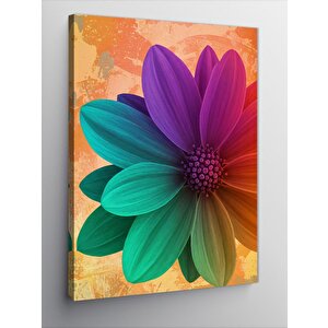 Kanvas Tablo Renkli Çiçek Patlaması 70x100 cm