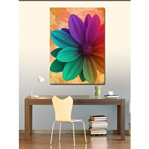 Kanvas Tablo Renkli Çiçek Patlaması 70x100 cm