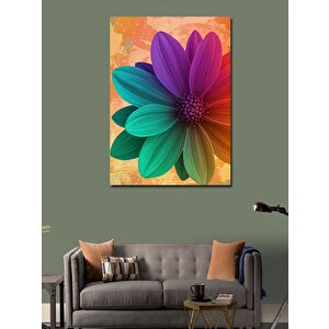 Kanvas Tablo Renkli Çiçek Patlaması 70x100 cm