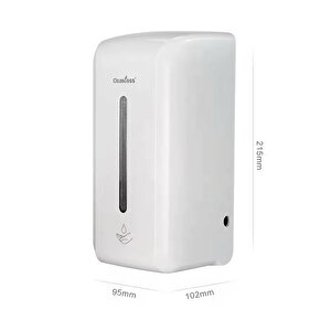 Sensörlü Sivi Sabunluk Otomatik Fotoselli 1400 Ml Büyük Boy Beyaz Pratik Aski Aparati Pi̇lli̇