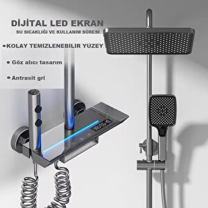 Antresi̇t Dijital Ekran  Pi̇yano Fonksi̇yonel Akilli Duş Si̇stem Banyo Batarya Robot Yağmurlam Ambi̇yans 150x250 cm