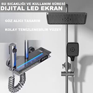 Antresi̇t Dijital Ekran  Pi̇yano Fonksi̇yonel Akilli Duş Si̇stem Banyo Batarya Robot Yağmurlam Ambi̇yans 150x250 cm