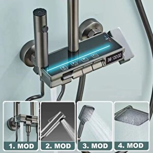 Antresi̇t Dijital Ekran  Pi̇yano Fonksi̇yonel Akilli Duş Si̇stem Banyo Batarya Robot Yağmurlam Ambi̇yans 150x250 cm