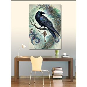 Kanvas Tablo Anahtar Tutan Karga Resmi 50x70 cm