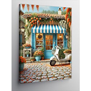 Kanvas Tablo Vintage Vespa Sokakları 50x70 cm