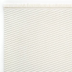 Stone 1063 Krem Kaymaz Taban Koridor Halısı Kesme Yolluk Mutfak Halısı Modern Salon Halısı 80x200 cm