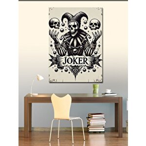 Kanvas Tablo Kara Joker Çizimi 70x100 cm