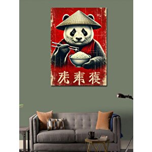 Kanvas Tablo Ramen Yiyen Panda 50x70 cm
