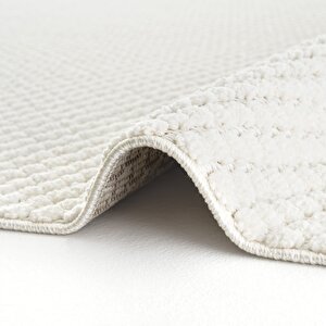 Cool Halı Stone 1063 Krem Kaymaz Taban Koridor Halısı Kesme Yolluk Mutfak Halısı Modern Salon Halısı