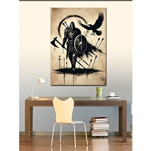 Kanvas Tablo Kuzgun Ve Kara Şövalye 50x70 cm