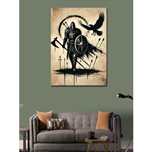 Kanvas Tablo Kuzgun Ve Kara Şövalye 70x100 cm