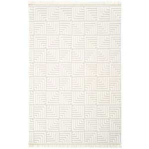 Stone 1062 Krem Kaymaz Taban Koridor Halısı Kesme Yolluk Mutfak Halısı Modern Salon Halısı 100x350 cm