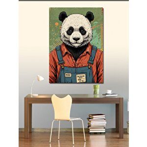 Kanvas Tablo Bahçıvan Panda 100x140 cm