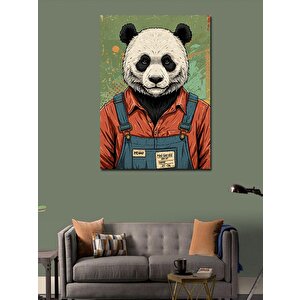Kanvas Tablo Bahçıvan Panda 70x100 cm