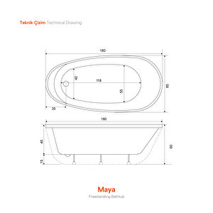 İkon Maya 85x180 H60