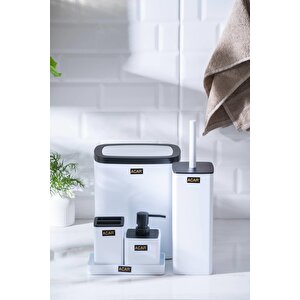 Astoria Akrilik 5 Parça Banyo Seti - Beyaz